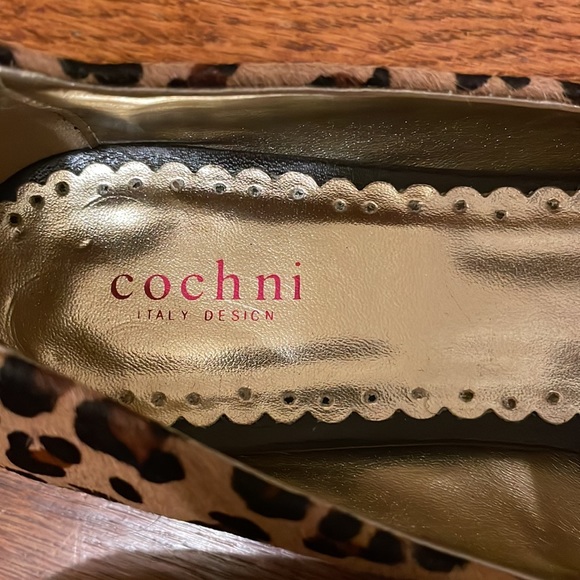 Leopard print ballerina flats with pearl and ribbon detail. Size 38.5 (7.5) EUC - Picture 4 of 4